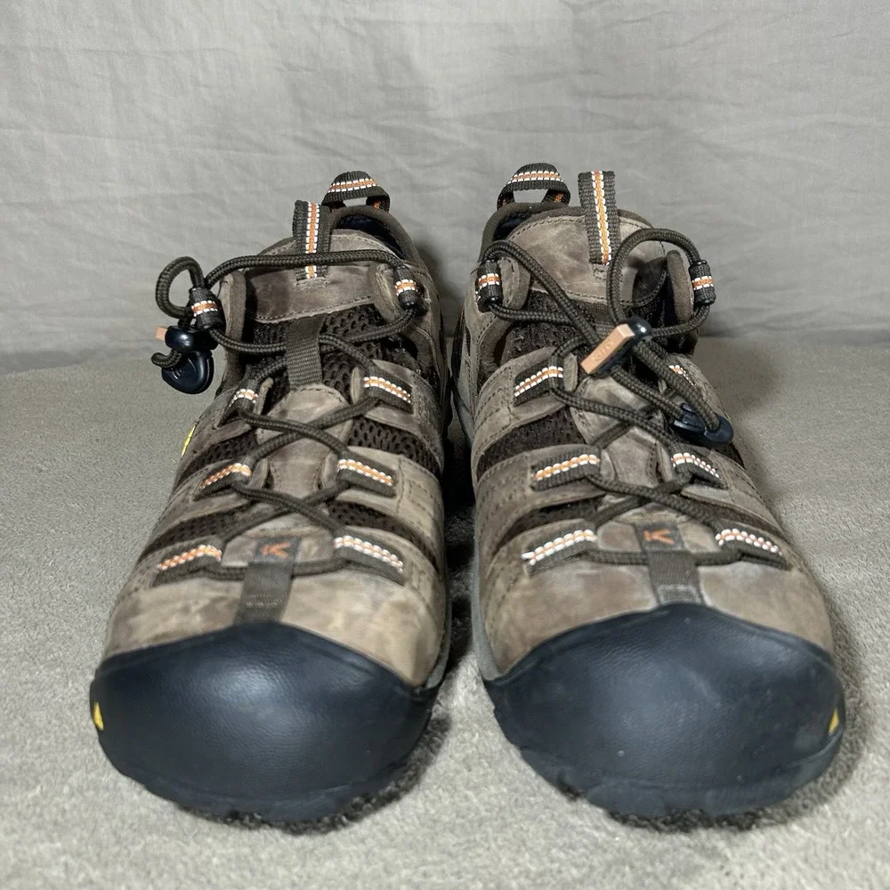 KEEN Utility Men's Atlanta Cool Low Steel Toe Work Shoes Brown Size 10.5 M